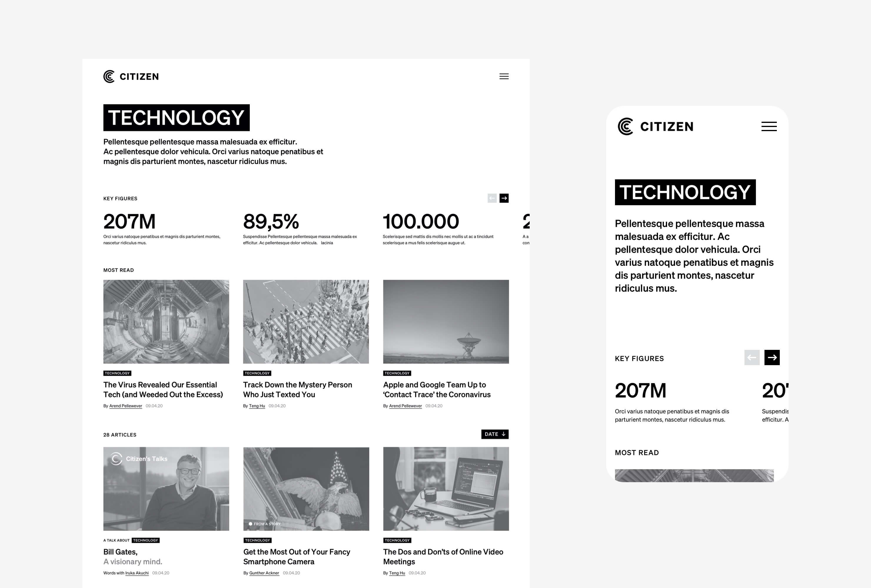 citizen mobile categories